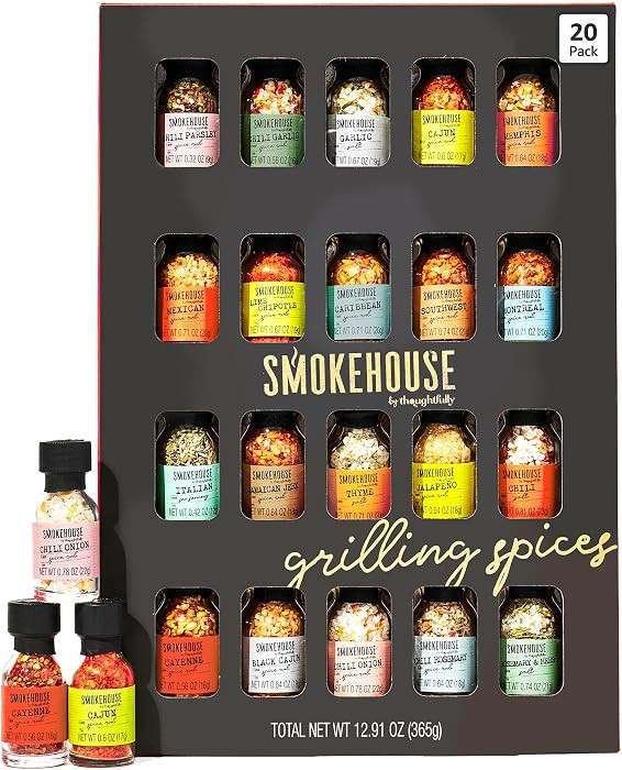 Grilling Spice Set Gift, 20 Mini BBQ Rubs & Seasonings Variety Pack, Grill Seasoning Sampler for ... | Amazon (US)