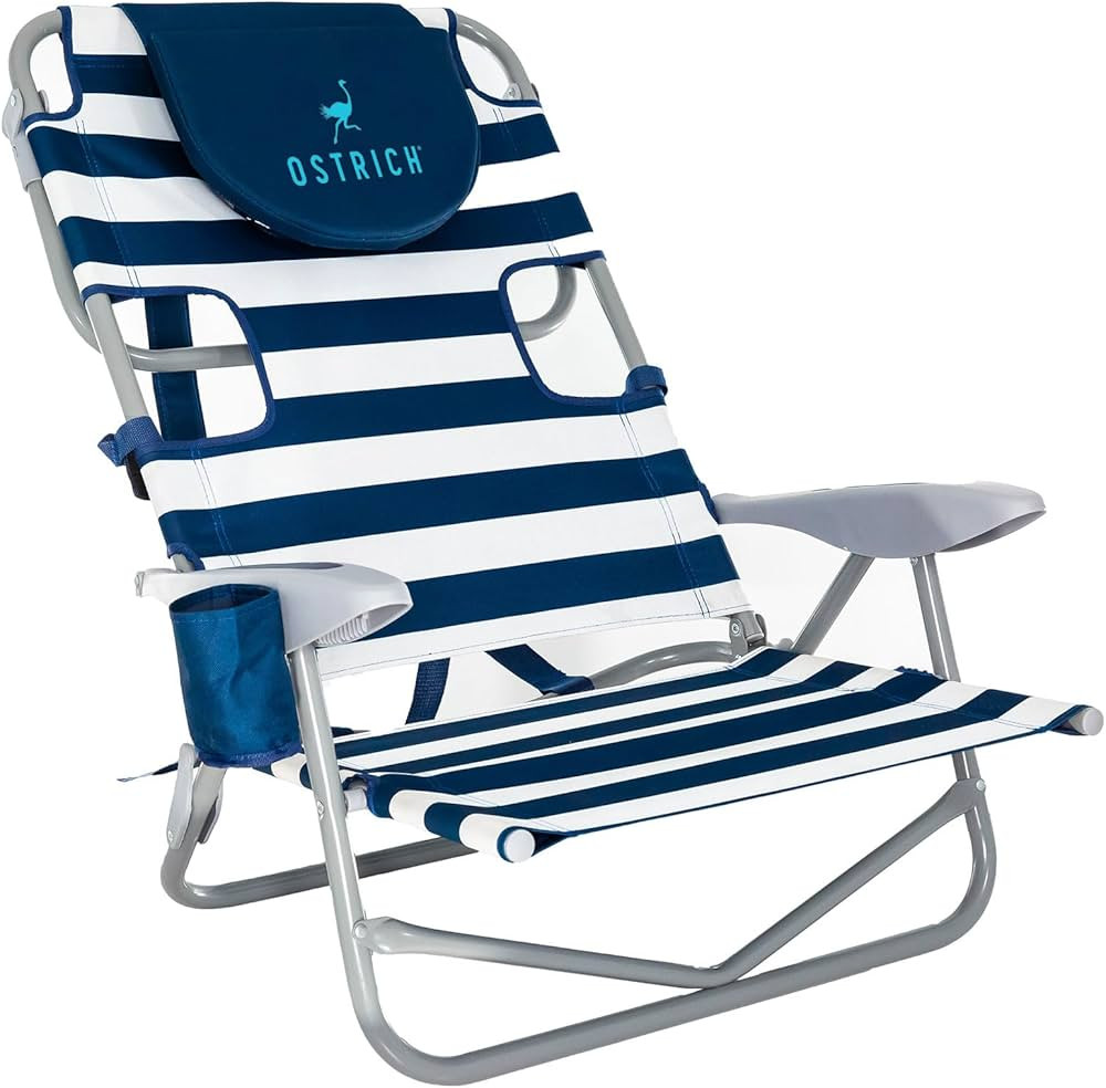 Ostrich On Your Back Backpack Beach Chair with Face Hole - Adjustable, Portable Lounge Chair with... | Amazon (US)