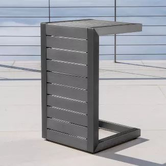 Cape Coral Aluminum C-Shaped Side Table - Christopher Knight Home | Target