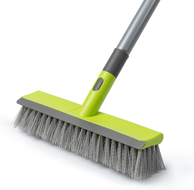 Floor Scrub Brush 2 in 1 Scrape and Stiff Bristle Deck Brush for Cleaning Concrete, Patio, Garage... | Amazon (US)