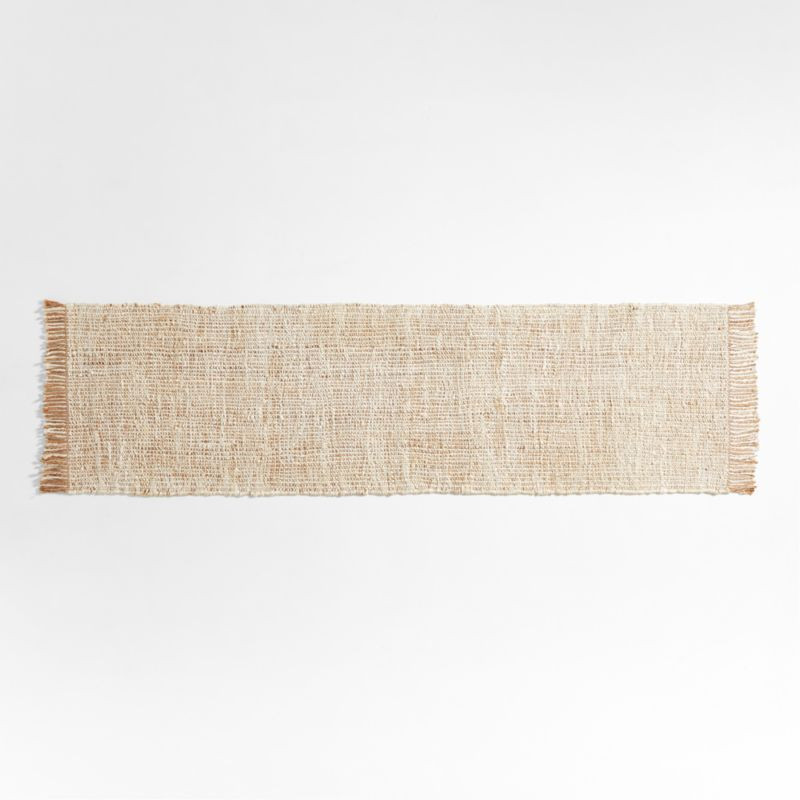 Agra Handwoven Fringe Rug 2.5x9 + Reviews | Crate & Barrel | Crate & Barrel