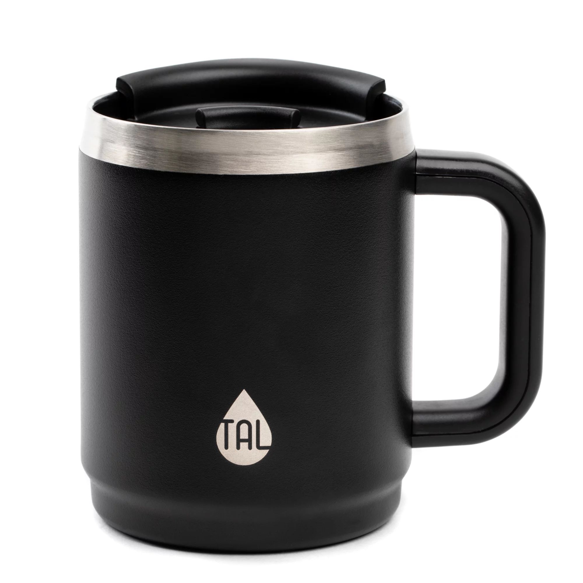 TAL Stainless Steel Boulder Coffee Mug 14oz, Black | Walmart (US)