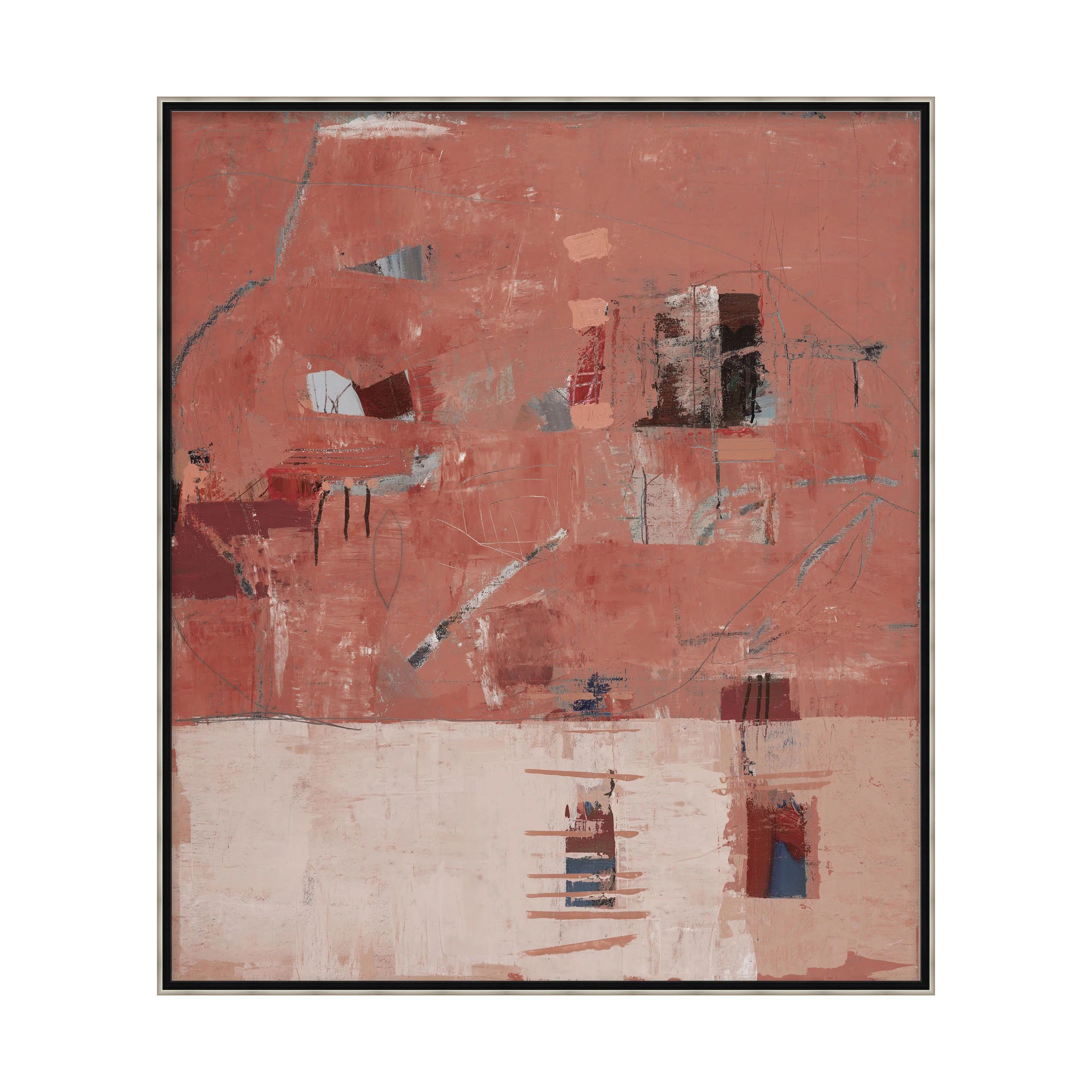Theodore Alexander Neo Terracotta 1 by Studio L57 Affinity - Floater Frame Print on Canvas | Wayf... | Wayfair North America