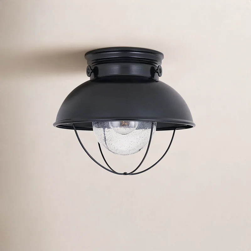 Audrey 11.25'' W 1 - Bulb Outdoor Semi Flush Mount | Wayfair North America