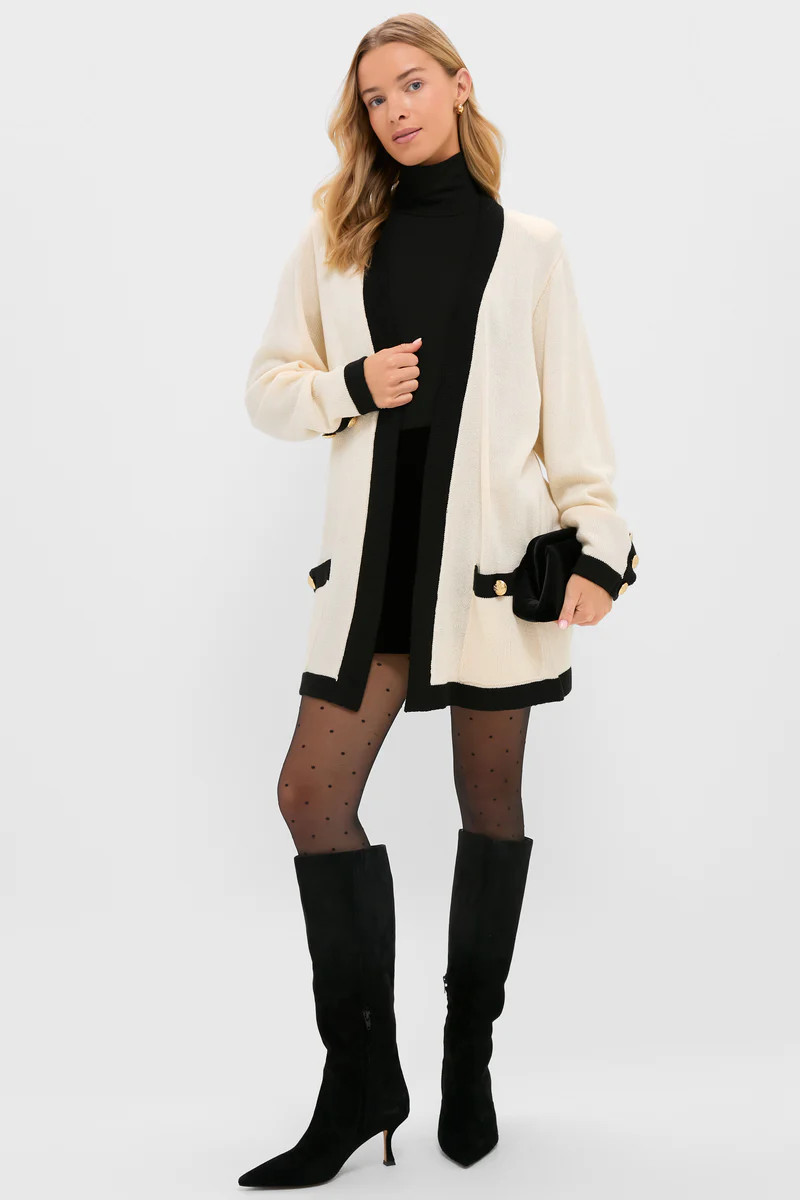 Cream and Black Georgie Sweater | Tuckernuck (US)