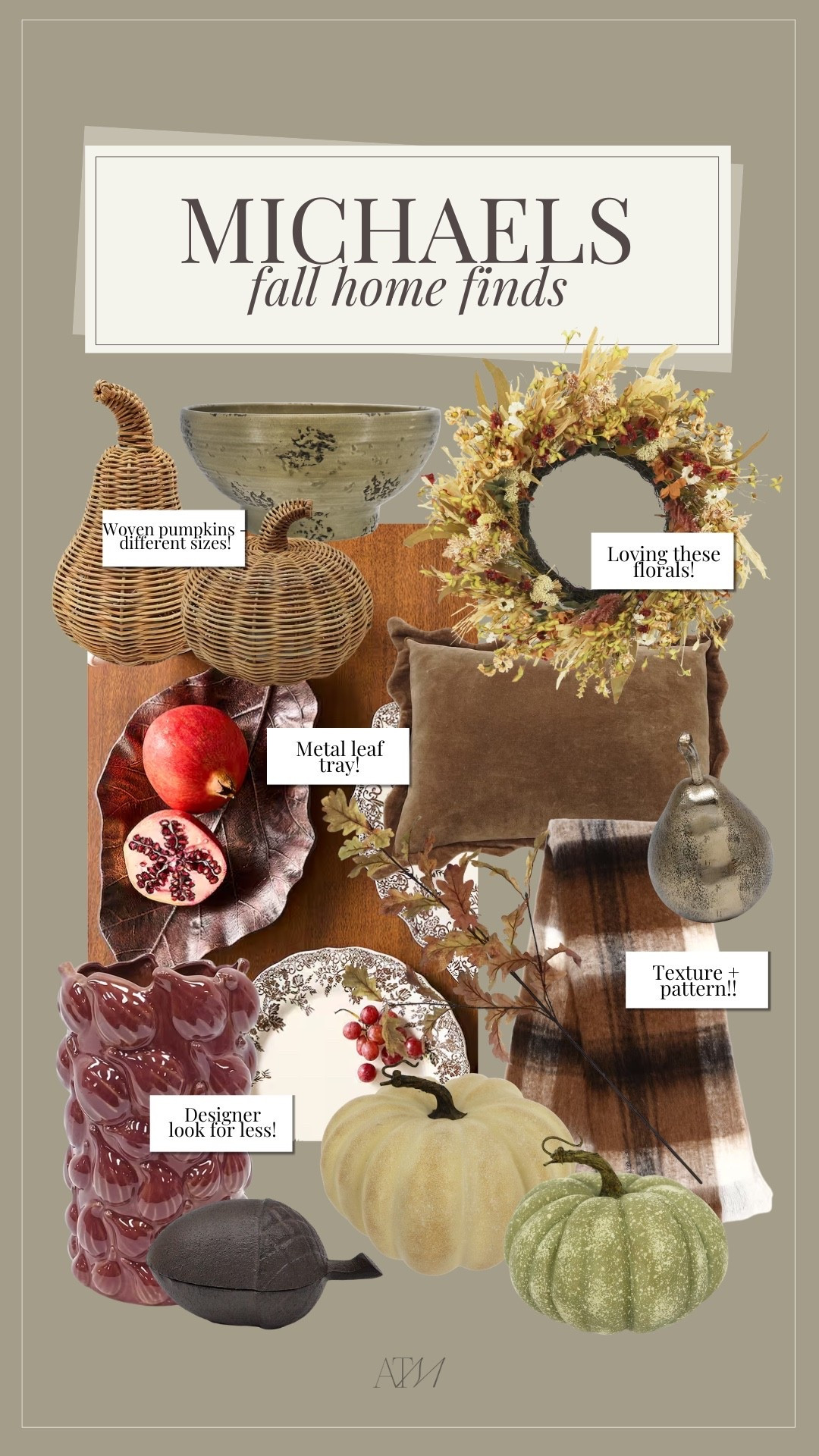 Michaels fall home finds! 

home decor, seasonal home decor, fall home finds, fall home decor

#LTKSeasonal #LTKHome