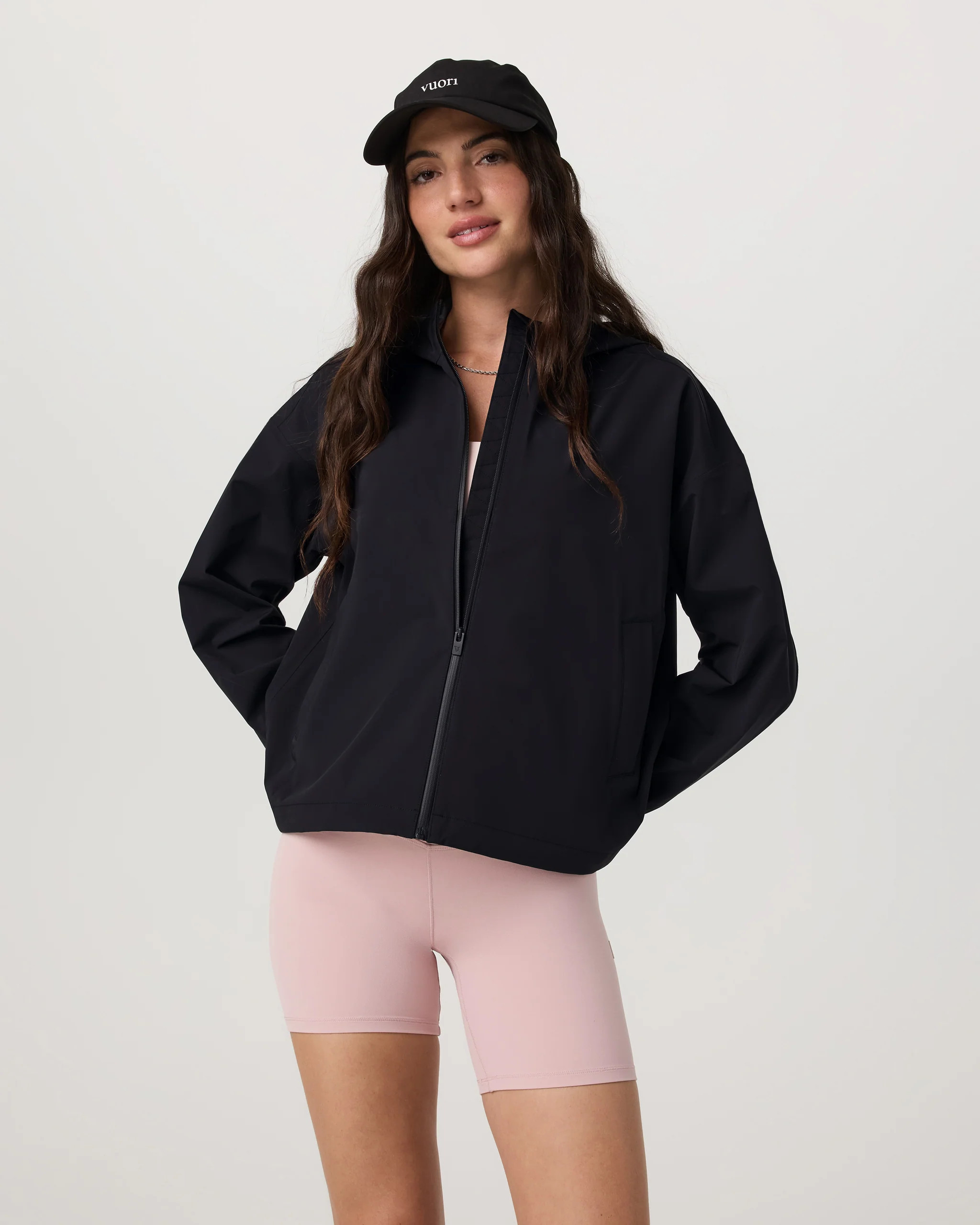 Nomadic Packable Rain Shell | Women's Black Jacket | Vuori | Vuori Clothing (US & Canada)