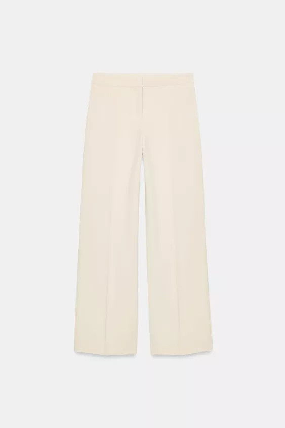 STRAIGHT-LEG HIGH-WAIST TROUSERS | Zara UK