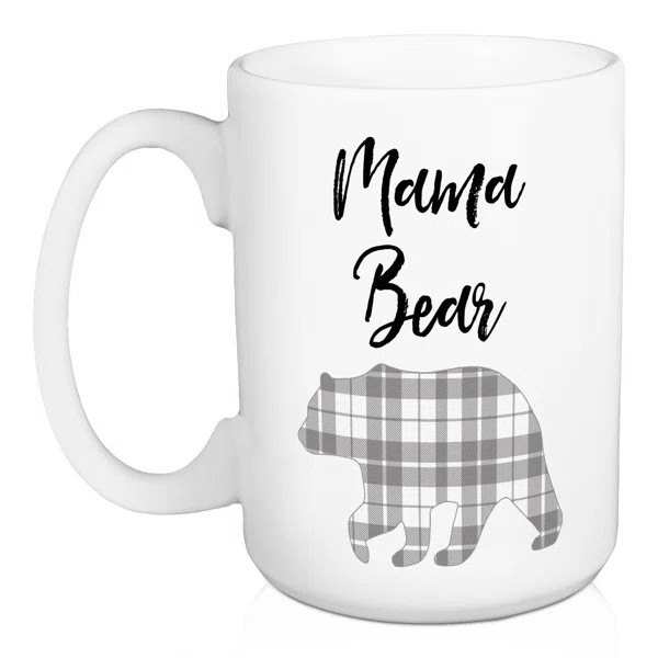Ragan Mama Bear Plaid Coffee Mug | Wayfair North America