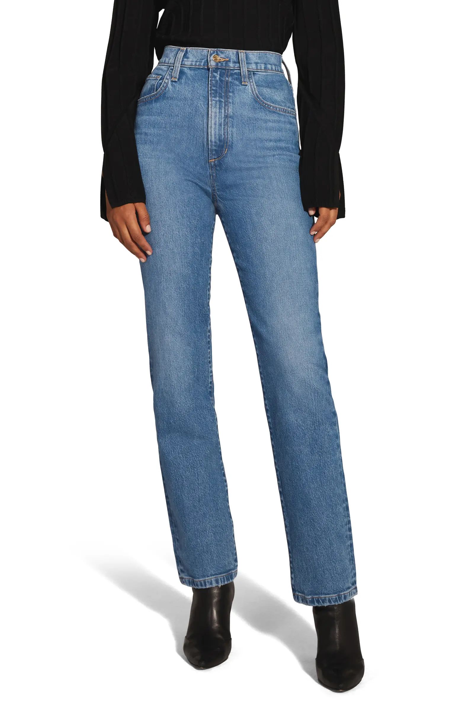 The Valentina Superhigh Waist Ankle Bootcut Jeans | Nordstrom