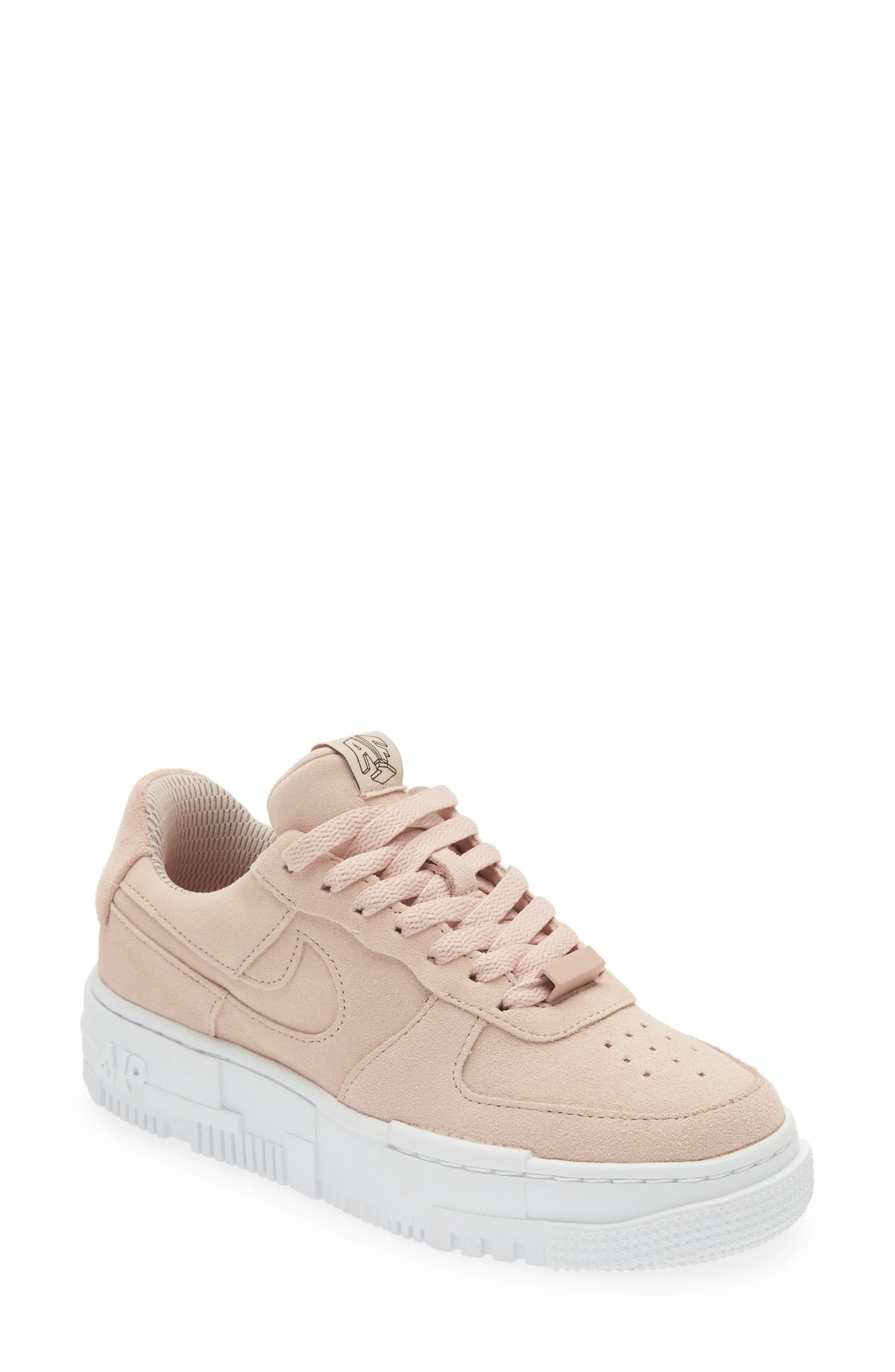 Nike Air Force 1 Pixel Sneaker in Pink Oxford/White/Black at Nordstrom, Size 6 | Nordstrom