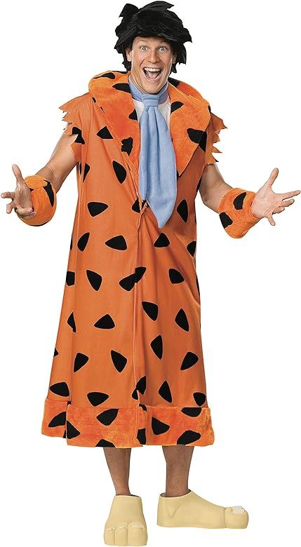 The Flintstones, Fred Flintstone, Adult Plus Size Costume With Wig And Shoe Covers | Amazon (US)