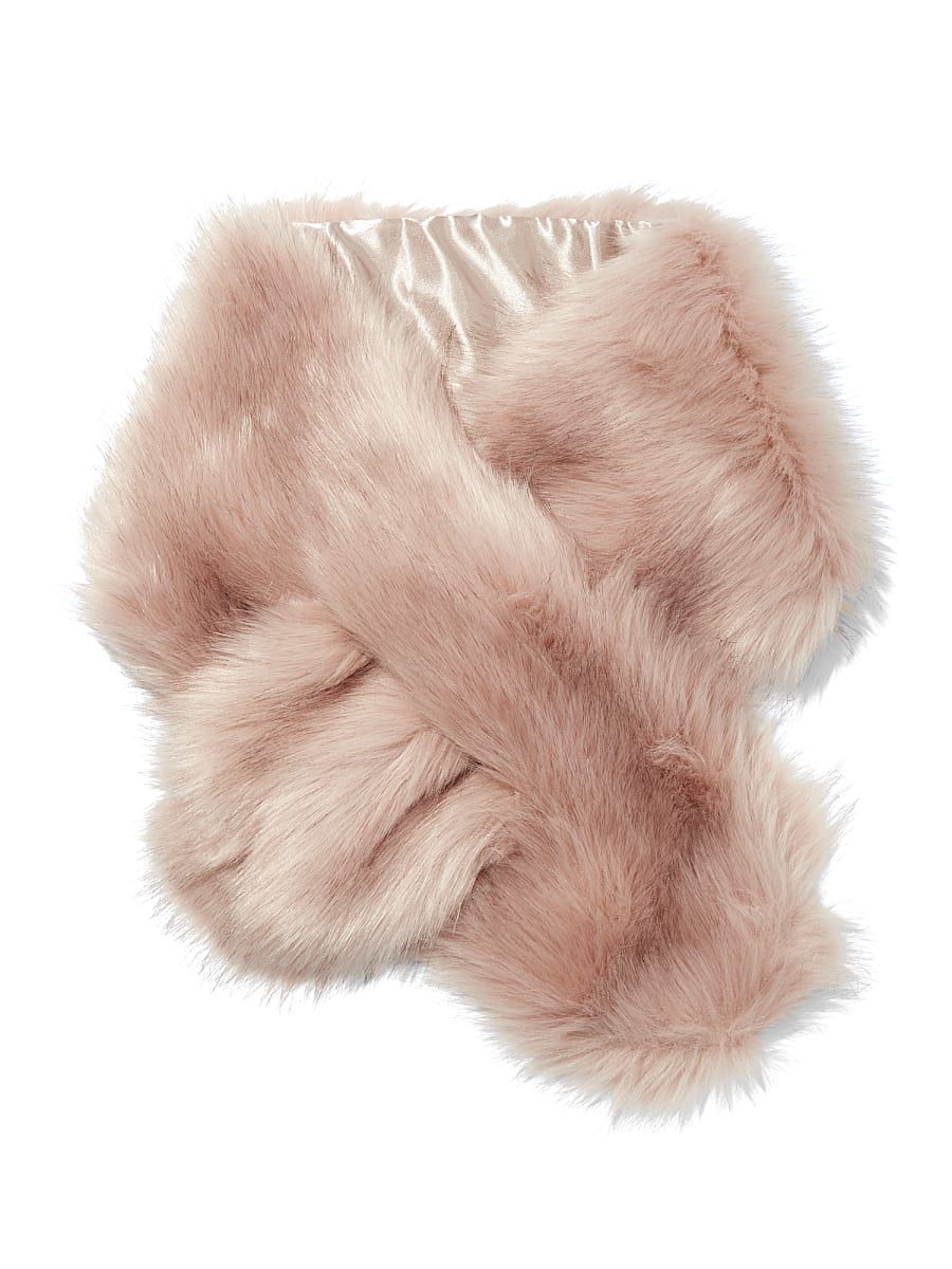NY & Co Women's Blush Faux-Fur Stole Polyester | New York & Company