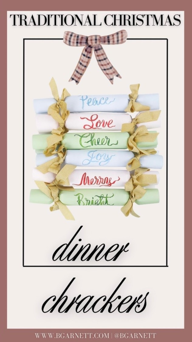 It’s a family tradition for my family to do crackers at Christmas before dinner. I spotted this chic option and I am obsessed 

Holiday decor | Christmas decor | Cristina’s crackers | table scape | thanksgiving 

#LTKHome #LTKHoliday #LTKSeasonal