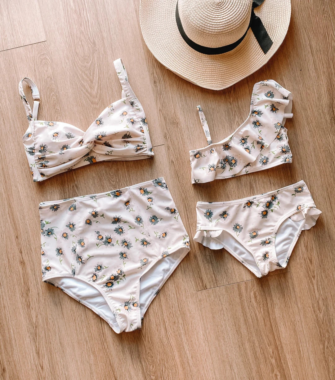 CREAM DAISY mommy and me bikini, mommy and me swimwear, swimsuit, mommy and me swim, mother daugh... | Etsy (US)