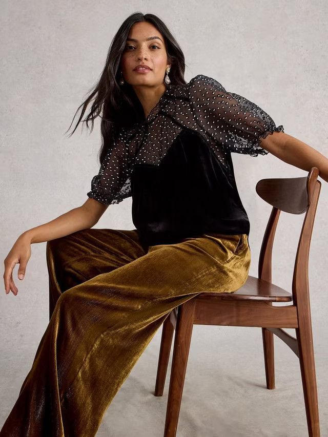 White Stuff Lexi Pure Velvet Evening Top | John Lewis (UK)