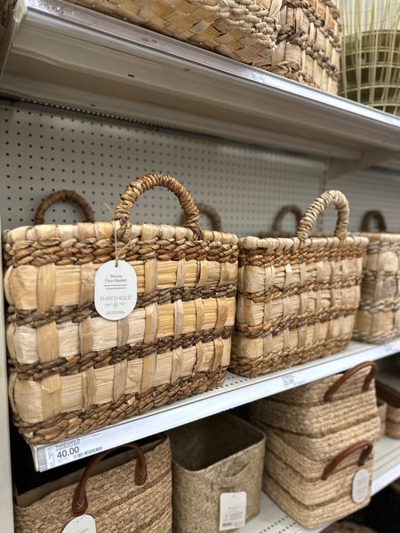 These woven floor baskets at target were so cute! $40 and a great size 🙌🏻

#LTKfindsunder50 #LTKhome