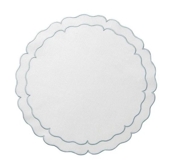 Round Scalloped Placemats | Etsy (US)