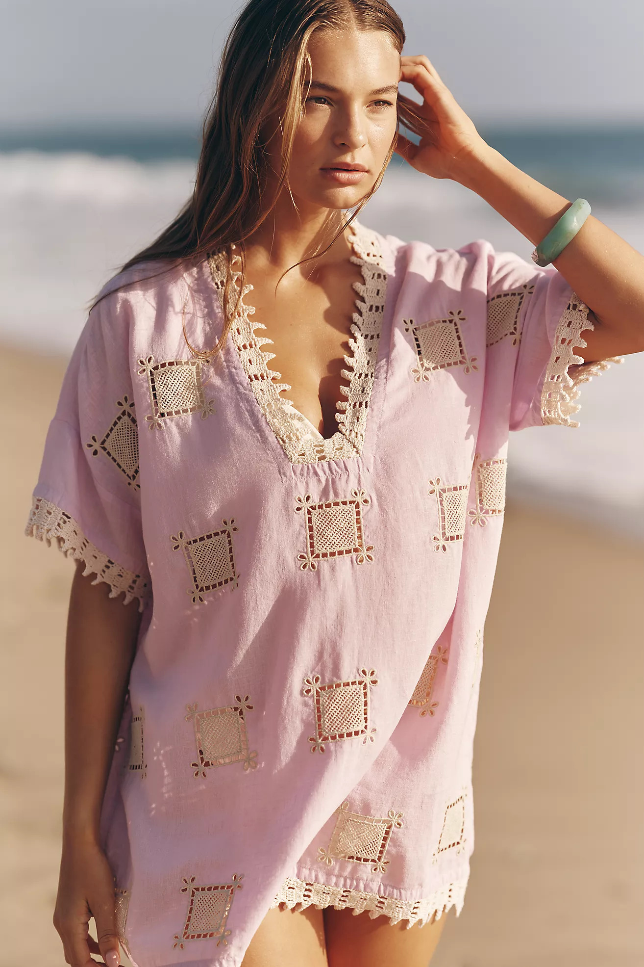 Celandine Boxy Tile Cover-Up | Anthropologie (US)