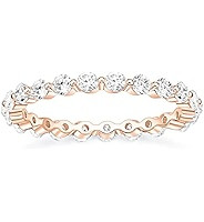 EAMTI 2mm 925 Sterling Silver Wedding Band Cubic Zirconia Full Eternity Stackable Engagement Ring... | Amazon (US)