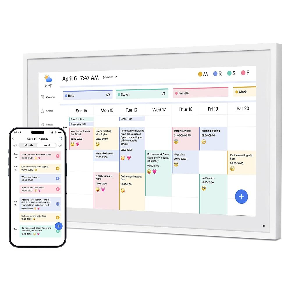 Dragon Touch 15.6" Digital Calendar Chore Chart – 1080P Full HD Interactive Touchscreen, Smart ... | Amazon (US)