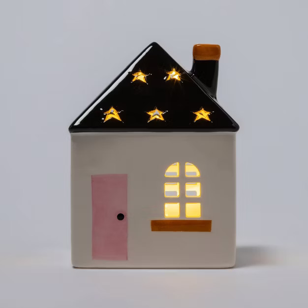 Light Up You Put a Spell on Me Ceramic House with Stars Halloween Decorative Figurine - Hyde &... | Target