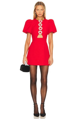 Rebecca Vallance Chiara Mini Dress in Red from Revolve.com | Revolve Clothing (Global)