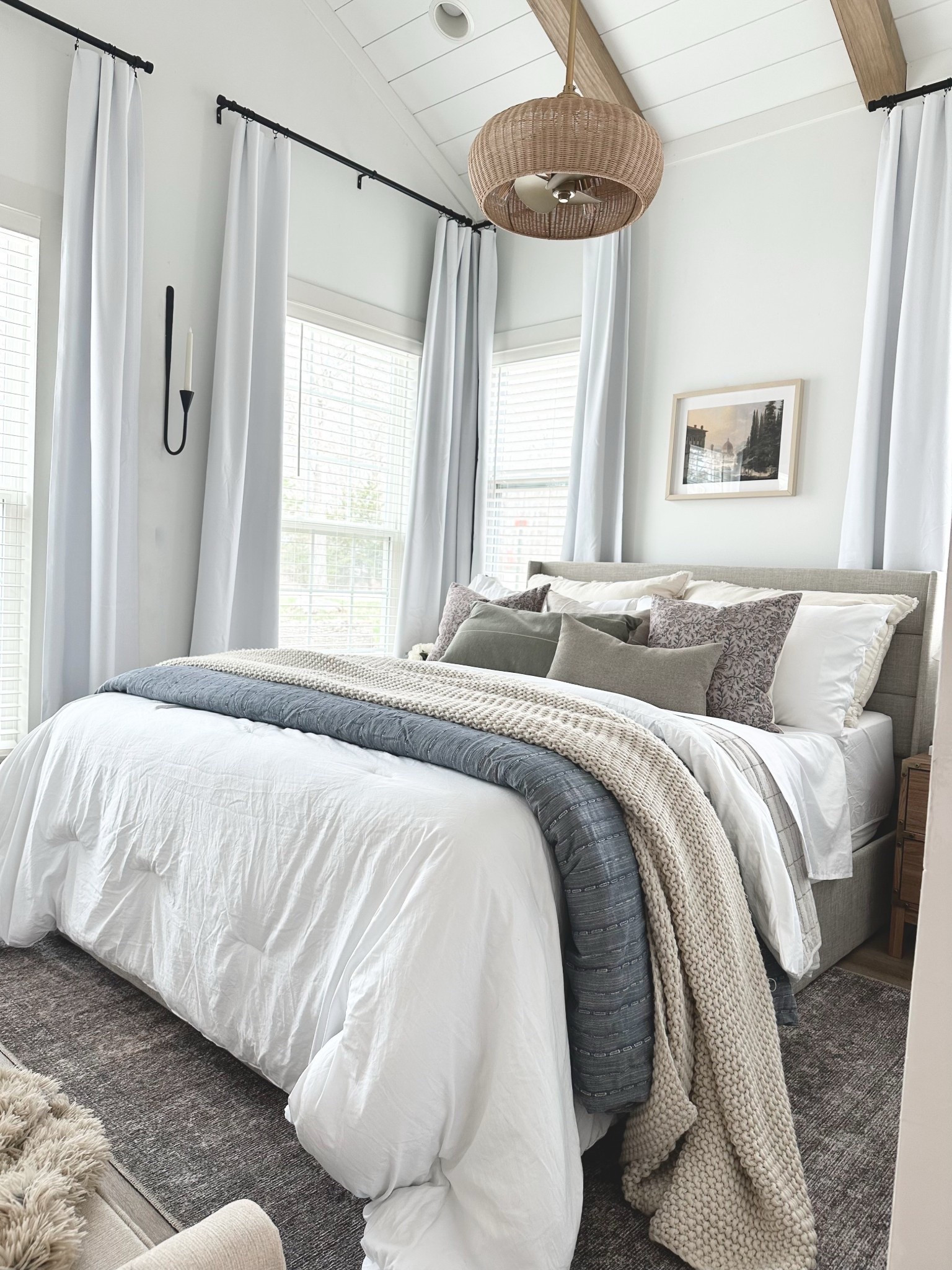 Who says a small bedroom can’t be beautiful!  This small primary bedroom packs a big punch with bedding, throw pillows, a pretty rug, curtains and wall art! 



#transitionaldesign #homedecor #studiomcgee #targetstyle #mcgeeandco #neutraldesign #affordablehome #affordabledecor #bedding #bedroom

#LTKFindsUnder50 #LTKSaleAlert #LTKHome

#LTKFindsUnder100 #LTKHome #LTKSaleAlert