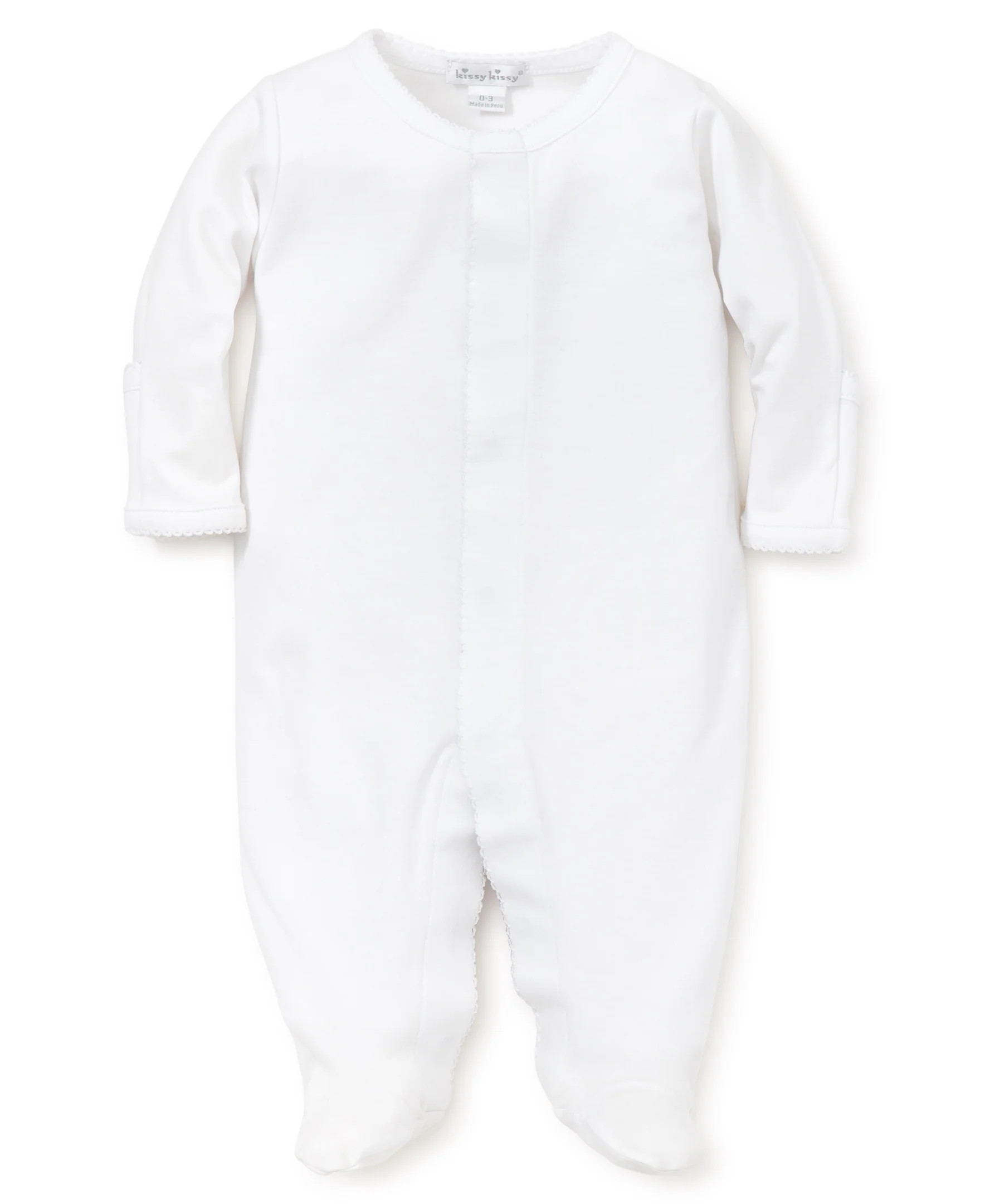 White Kissy Basics Footie NEW | Kissy Kissy