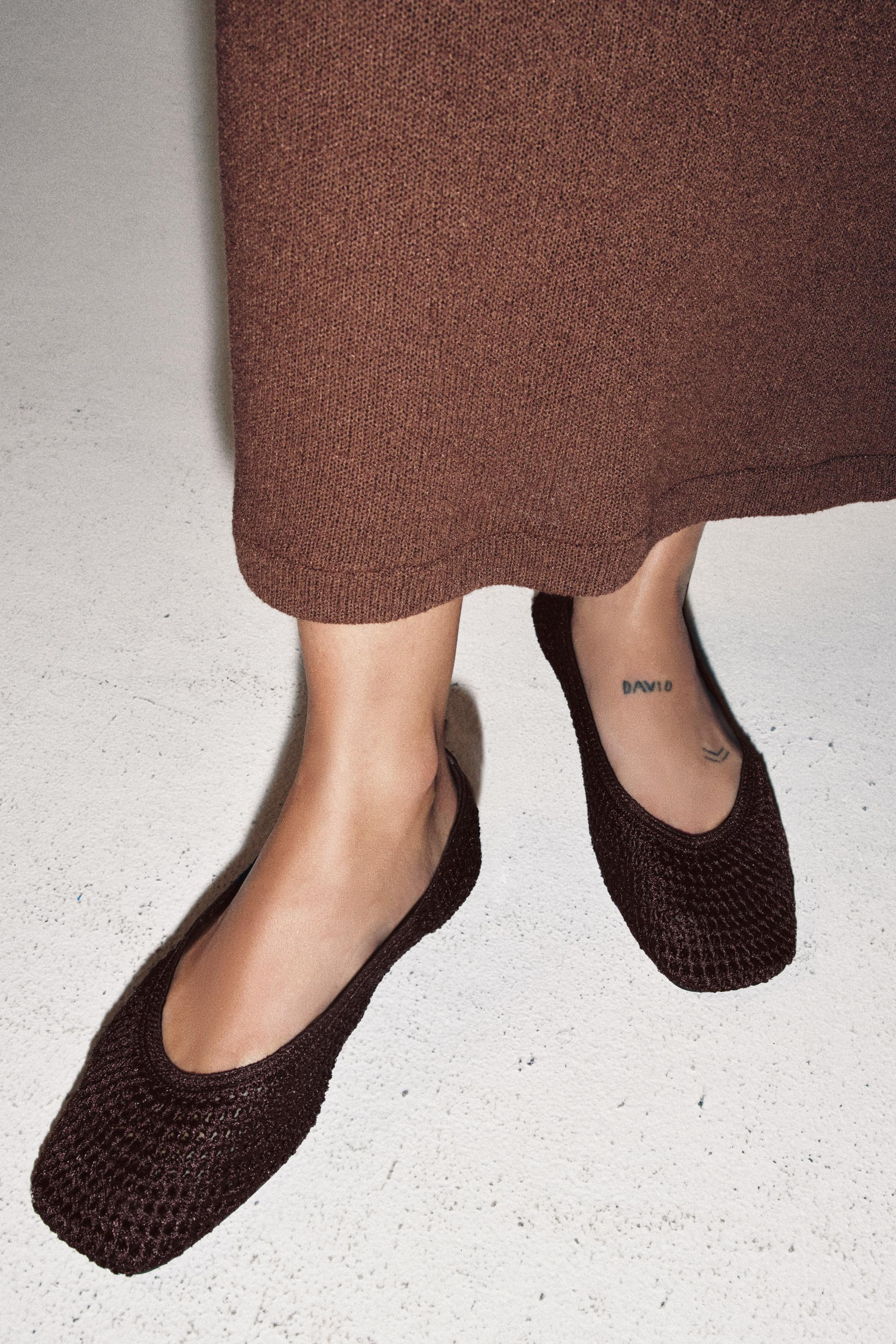 BRAIDED BALLET FLATS | Zara US