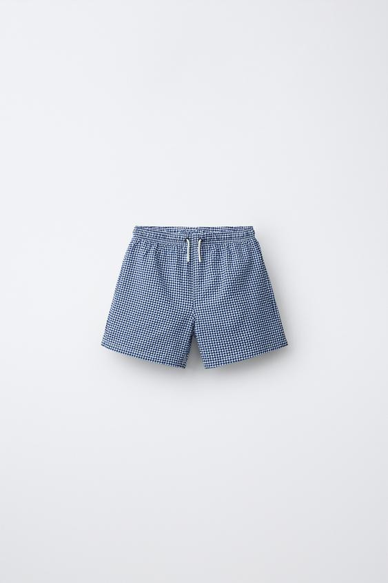 2-6 ANS/ SHORT DE BAIN CARREAUX VICHY | Zara FR