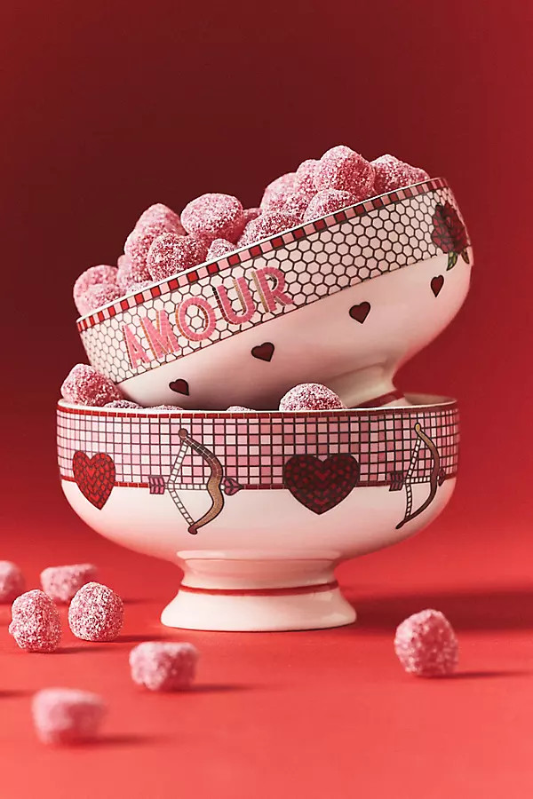 The Bistro Tile Stoneware Nut Bowl: Valentine's Edition | Anthropologie (US)