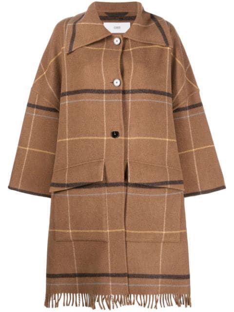 Closed Checked poncho-style Coat - Farfetch | Farfetch Global