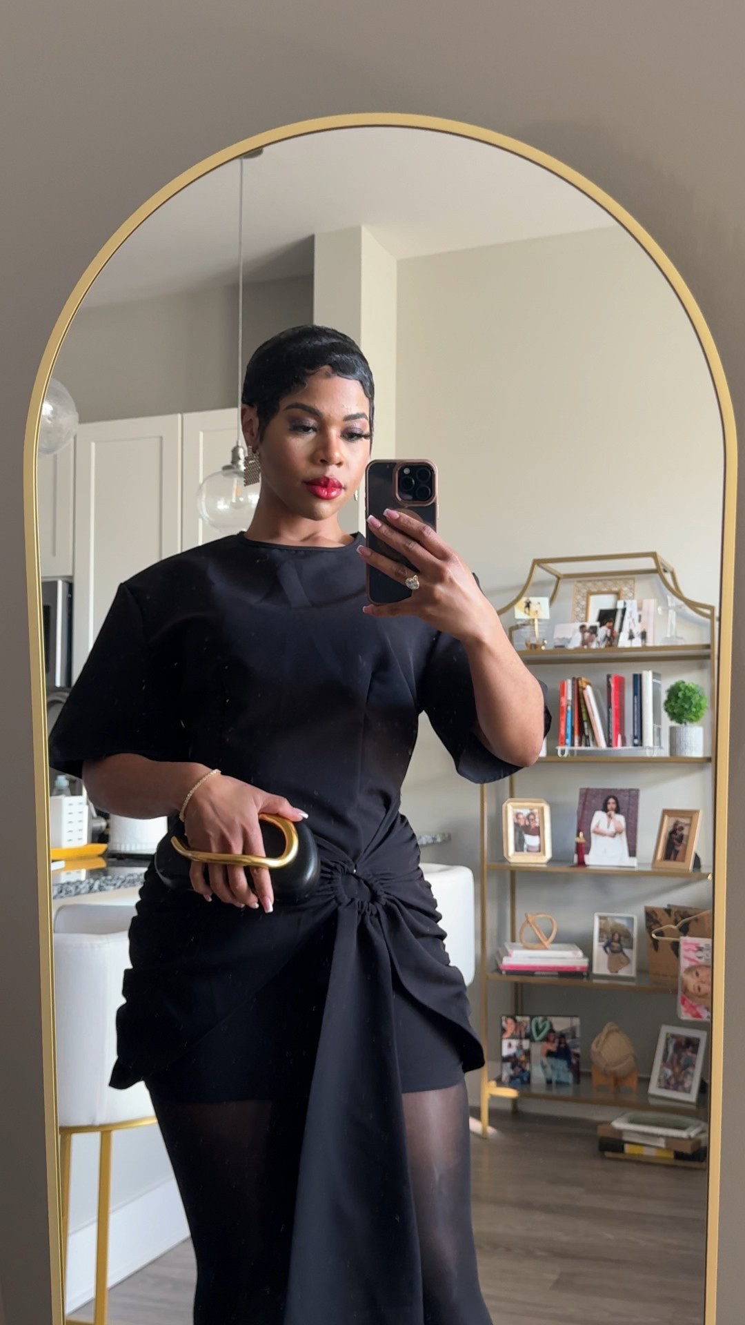 The perfect all black holiday look 🖤 

175lbs, 5’5 in height, and natural pear shape!

#LTKHoliday #LTKMidsize #LTKootd