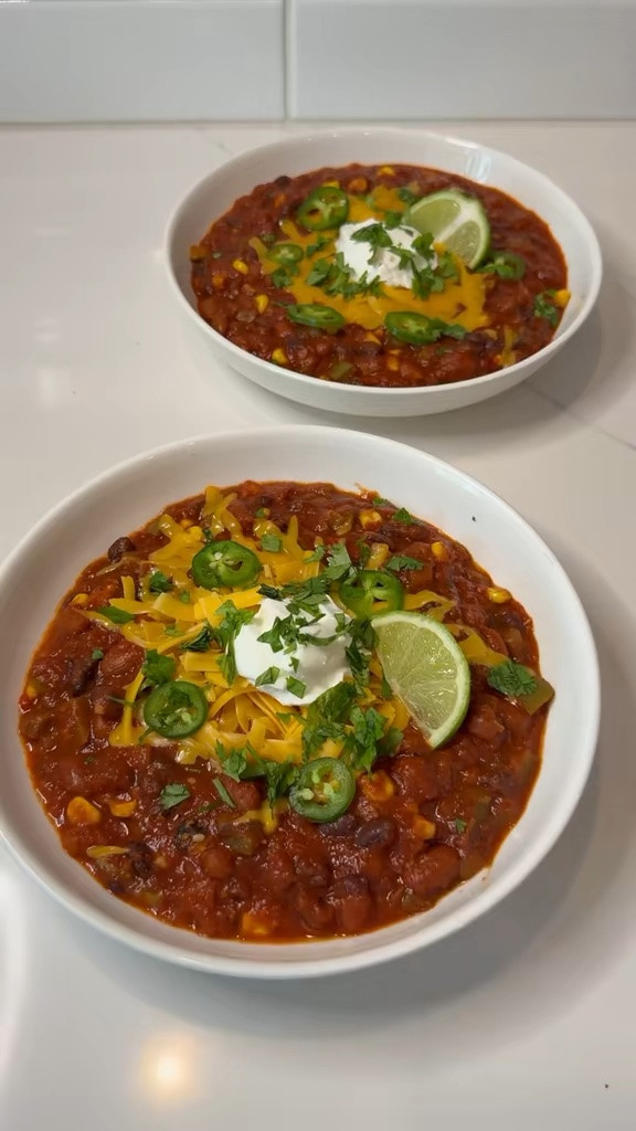 Let’s make Vegetarian Chili! 
Here’s the recipe❤️
https://wolfcaster.kitchen/recipes/f/vegetarian-chili

#LTKdayinmylife #LTKfoodie #LTKHome