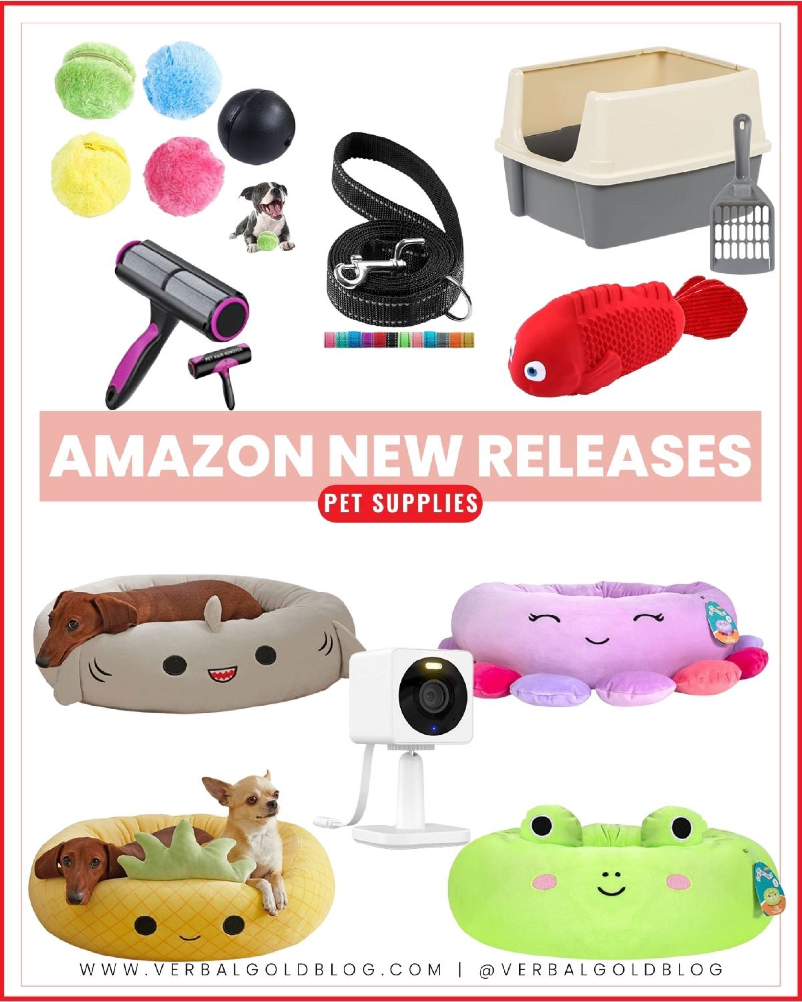 Amazon new arrivals - amazon pet products - viral dog bed - amazon dog gifts - dog gift guide - pet lovers gift guide 


#LTKFind #LTKfamily #LTKhome