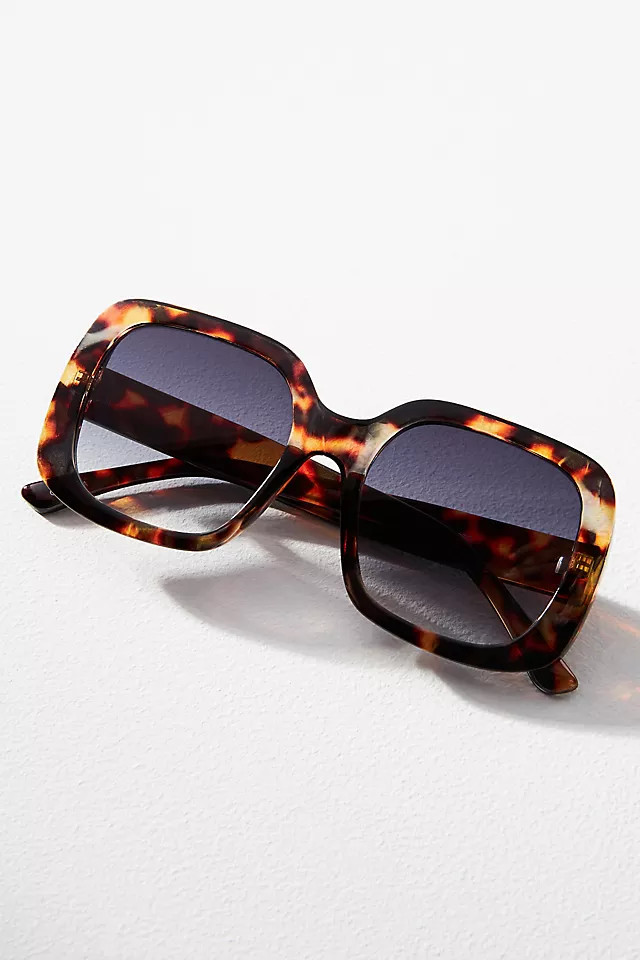 Square Tortoiseshell Sunglasses | Anthropologie (US)
