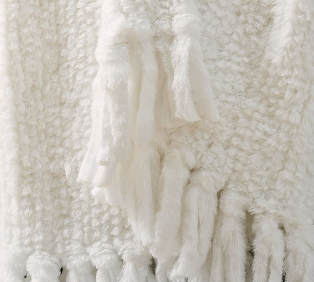 Monique Lhuillier Avryll Faux Fur Throw | Pottery Barn (US)