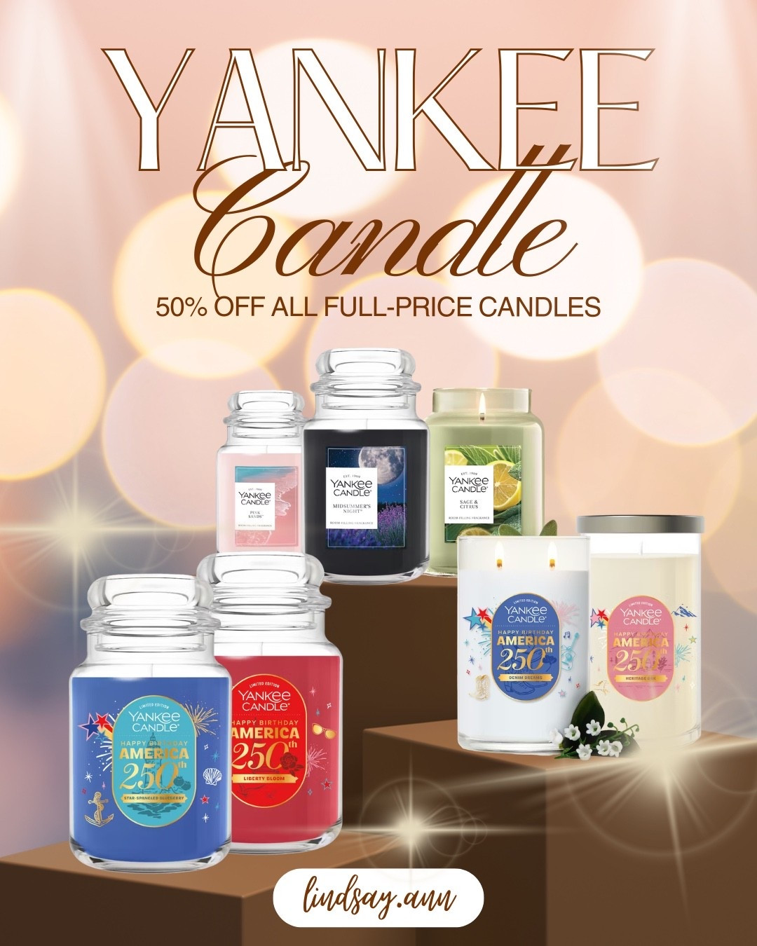 🕯️ Yankee Candle is kicking off summer with candles up to 50% off! I’m stocking up on warm weather scents now because the best ones never seem to stay in stock for long. ☀️