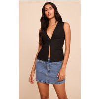 Mid Blue Wash Rigid Denim Mini Skirt | PrettyLittleThing US