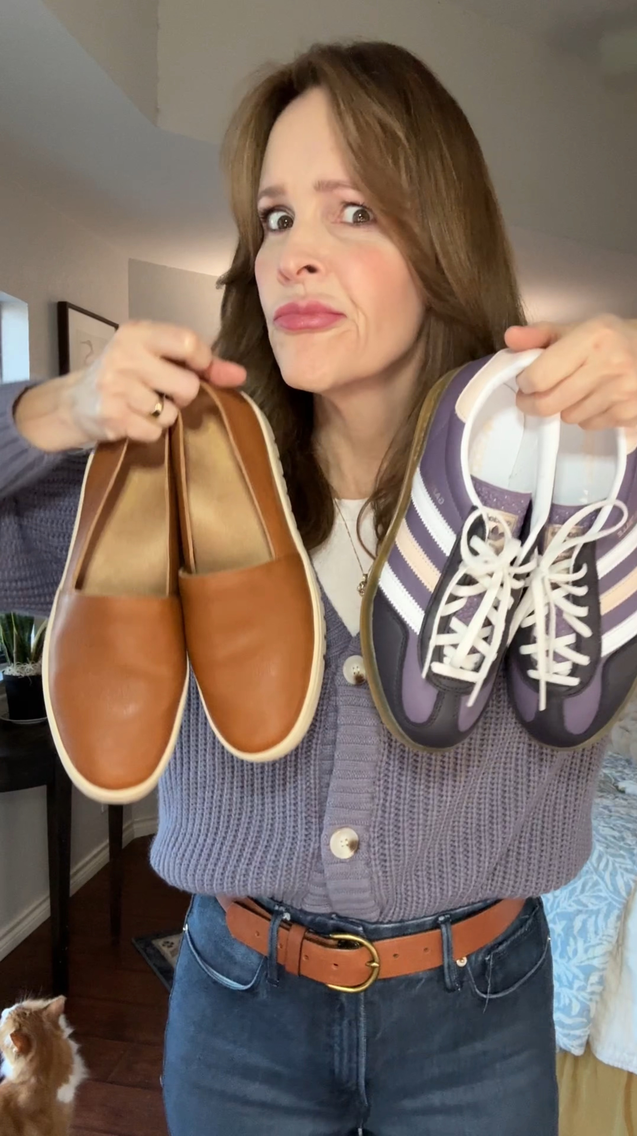 Do I match my shoes to my belt or my sweater? Usually, if I have this issue, I just go with whichever is more comfortable. In this case… they’re both really good. Decisions, decisions.

Find me by copying here: https://bio.site/Ordinaryhousemouse

#stylequestions #fashiondilemma #outfitinspo #fashionchoices #chicstyle #effortlessfashion #stylehacks #fashionfun #stylishandcomfortable #wardrobedecisions