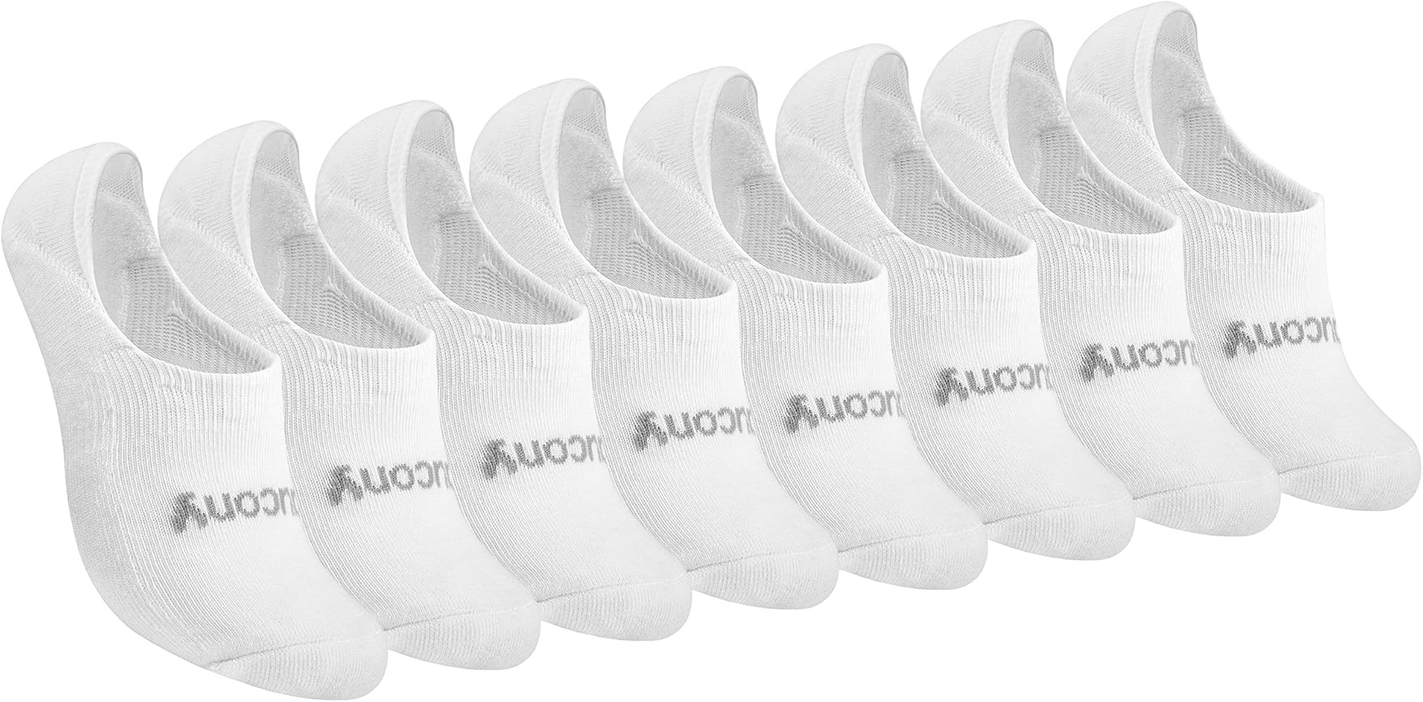 Saucony Women's No Show Cushioned Invisible Liner Socks (8, 16 Pairs) | Amazon (US)