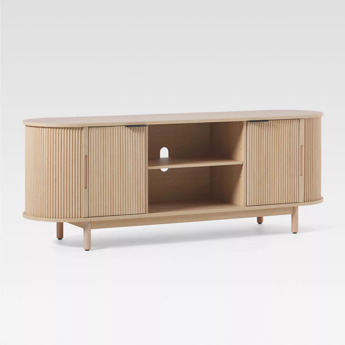 Saracina Home Modern Curved Fluted TV Stand for TVs up to 65” | Target