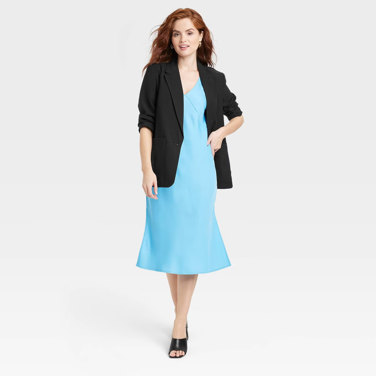 Women's Relaxed Fit Essential Blazer - A New Day™ Black | Target