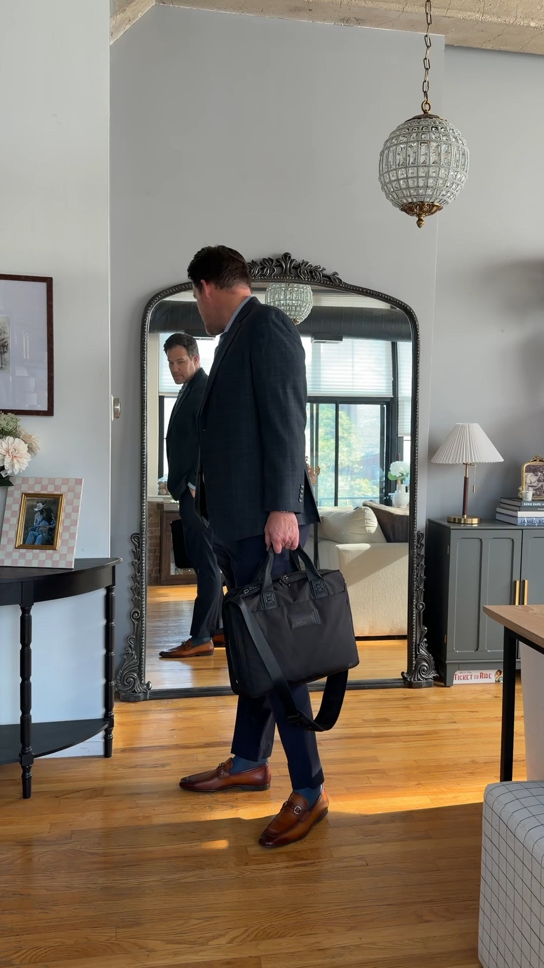 Men’s NSALE business attire! He’s 6’6” for reference. Wearing a 44L in the coat

#LTKMens