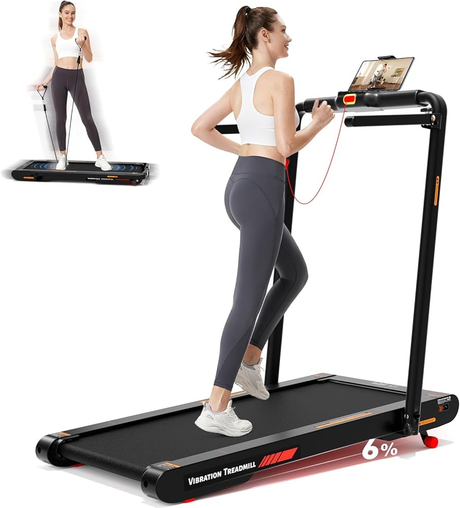 Walking Vibration Pad Treadmill with Incline,Treadmills for Home and Office,340 Lb Capacity,4 in ... | Amazon (US)