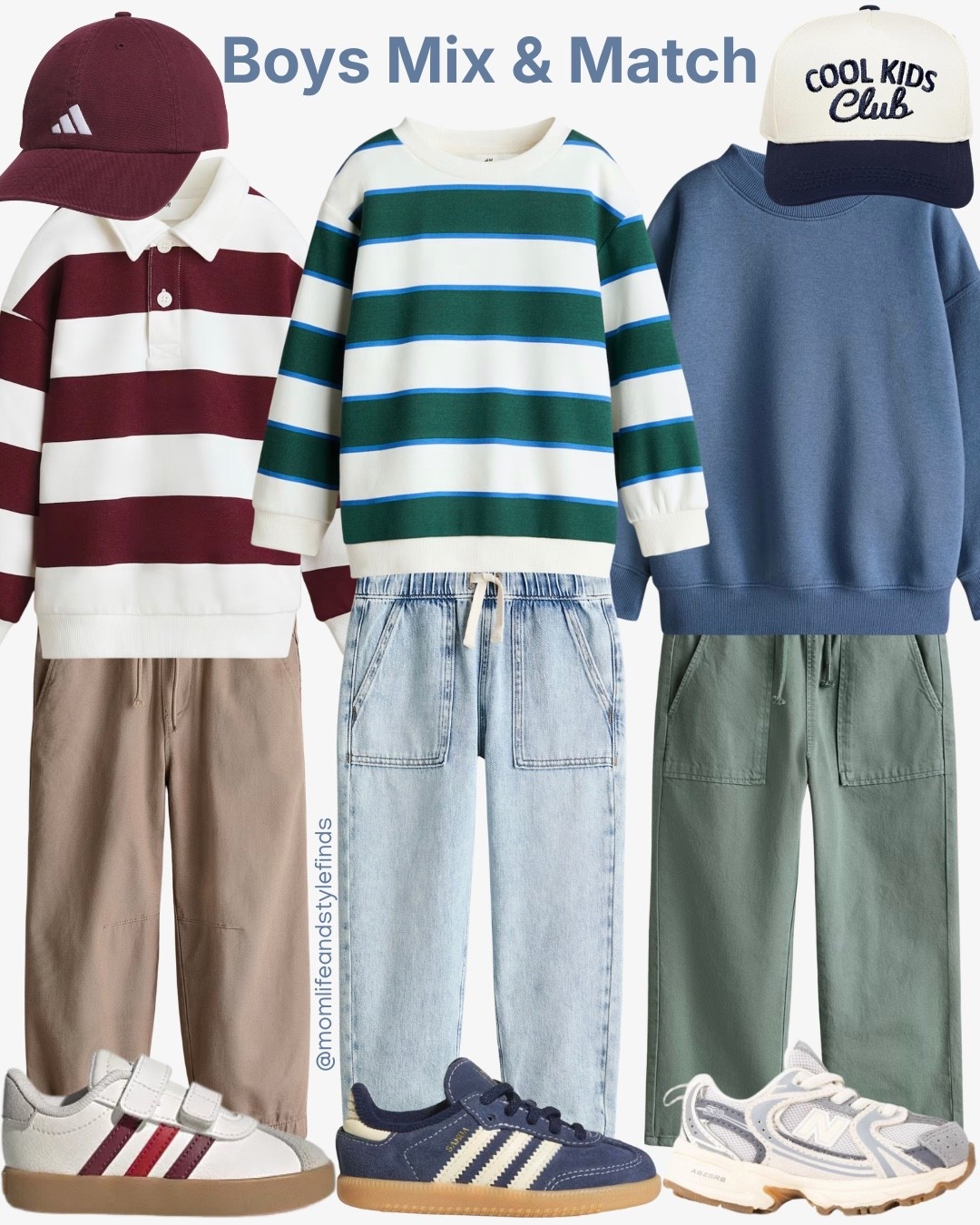 Mix & match boy outfits 

#boystyle #boyfashion #boymoms #falltransitionoutfit #fall2026 #toddlerboyoutfit #kidsclothing #kidssneakers

#LTKootd #LTKSeasonal #LTKKids