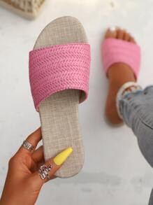 Weave Single Band Slide Sandals
   SKU: sx2112076436832939      
          (1667 Reviews)
       ... | SHEIN