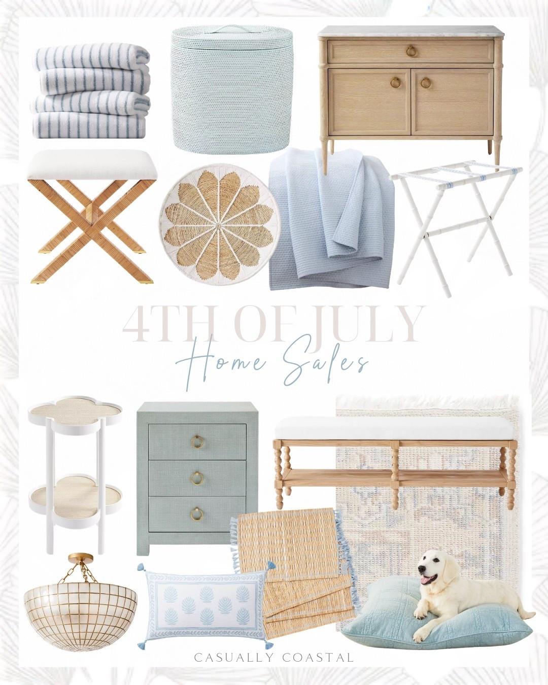 Serena & Lily 4th of July Sale 

Coastal home, coastal decor, coastal style, coastal side table, martini table, Serena & lily rug, coastal tug, neutral tug, 8x10 rug, rattan stool, x-base stool, Serena & lily cotton towels, coastal bath towel, blue and white stripe towel, coastal nightstand, coastal bench, bamboo luggage rack, woven placemats, coastal placemat, Serena & lily quilt, coastal quilt, coastal bedding, capiz tiled semi flush mount, hamper, beach house dog pillow, beach house home decor, coastal wall baskets, coastal wall decor, 3 drawer nightstand, coastal pillow cover, Serena & lily pillows

#LTKHome #LTKSaleAlert