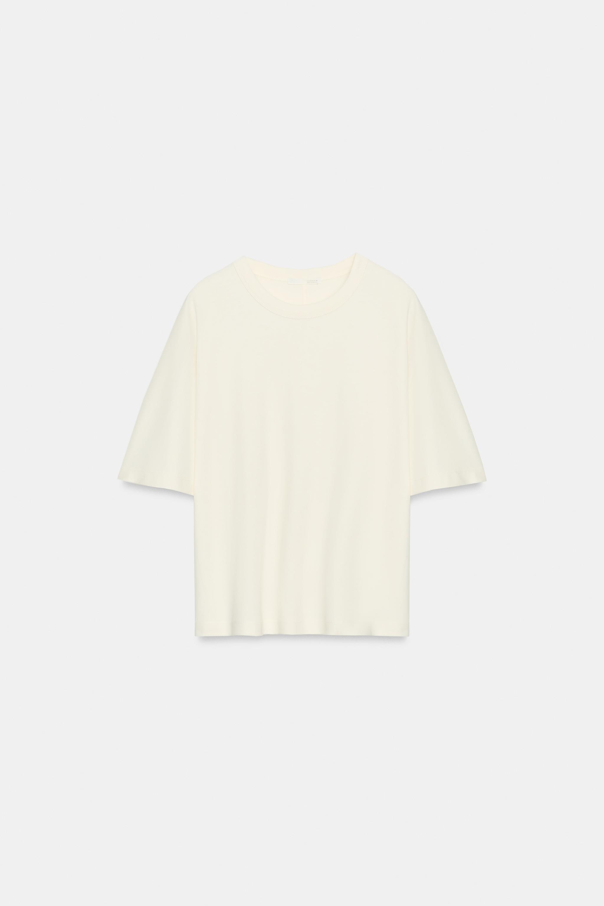 INTERLOCK SHORT SLEEVE T-SHIRT | Zara AU